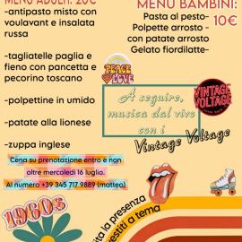 Serata anni 60/70 con i Vintage Voltage
