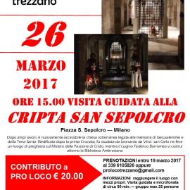 Visita Guidata alla Cripta di San Sepolcro il 26 marzo 2017