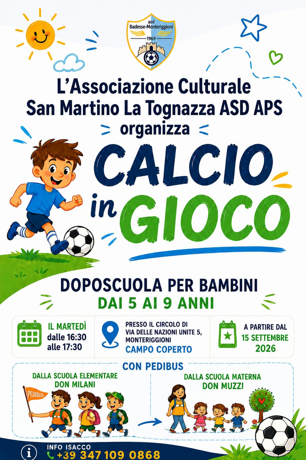 Doposcuola Calcio con pedibus