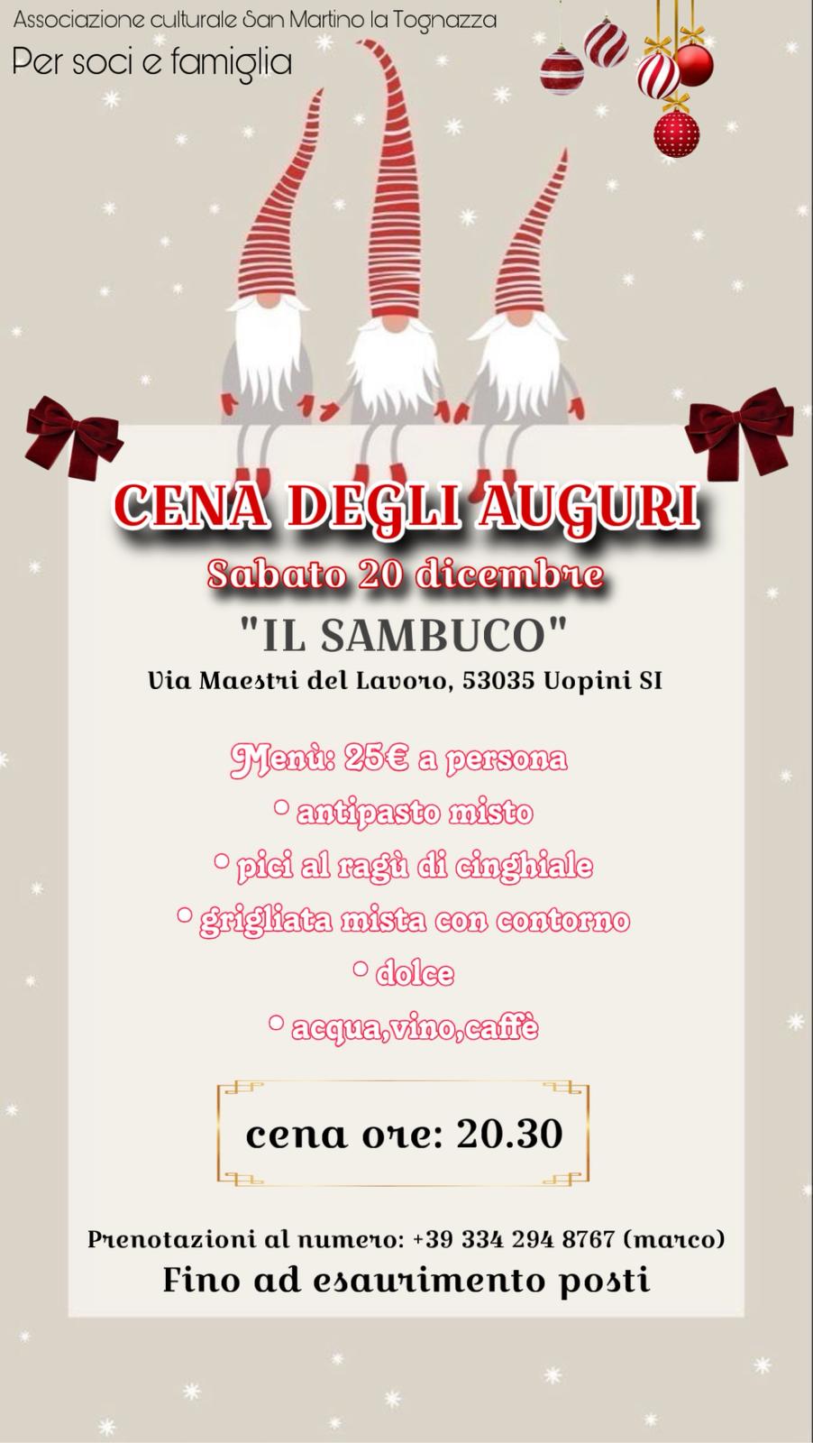 Cena degli auguri di Natale