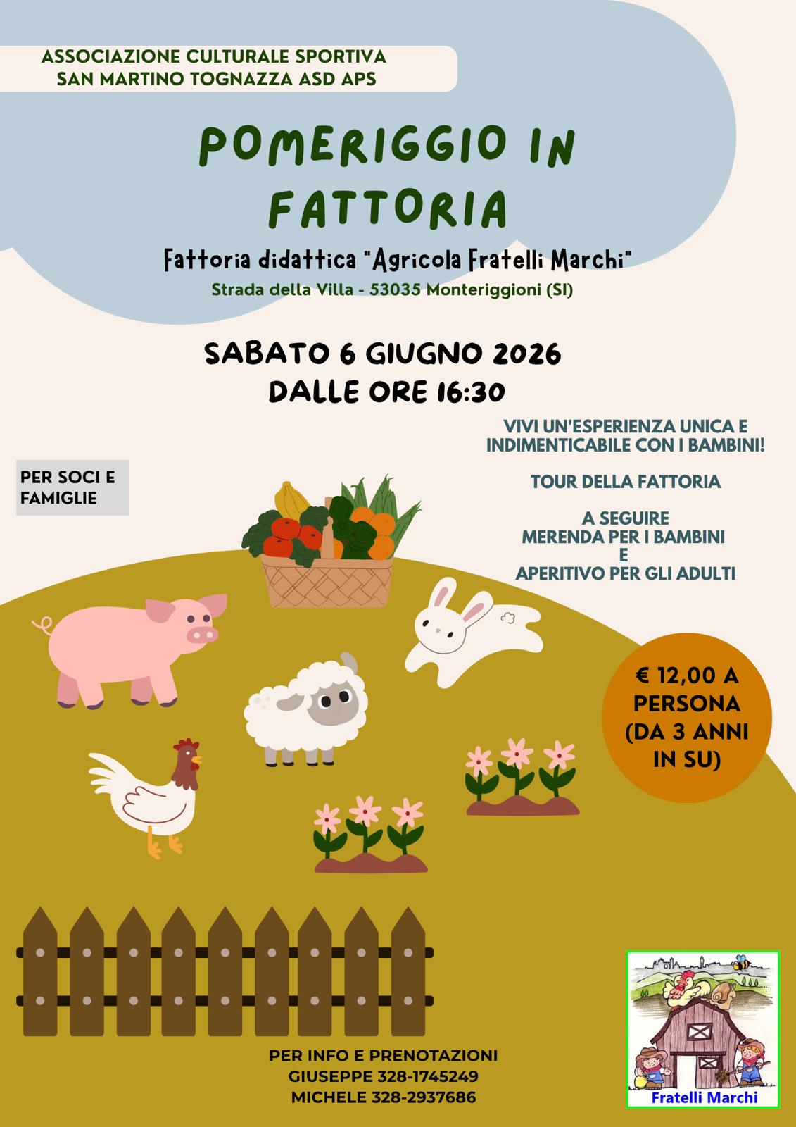 Fattoria e Merenda all'Agricola Fratelli Marchi 6 Giugno