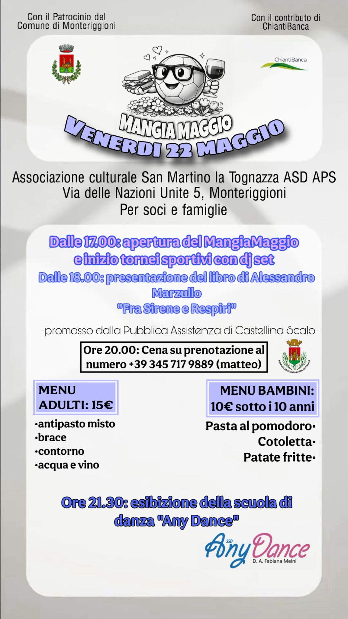 Mangiamaggio Venerdì 22